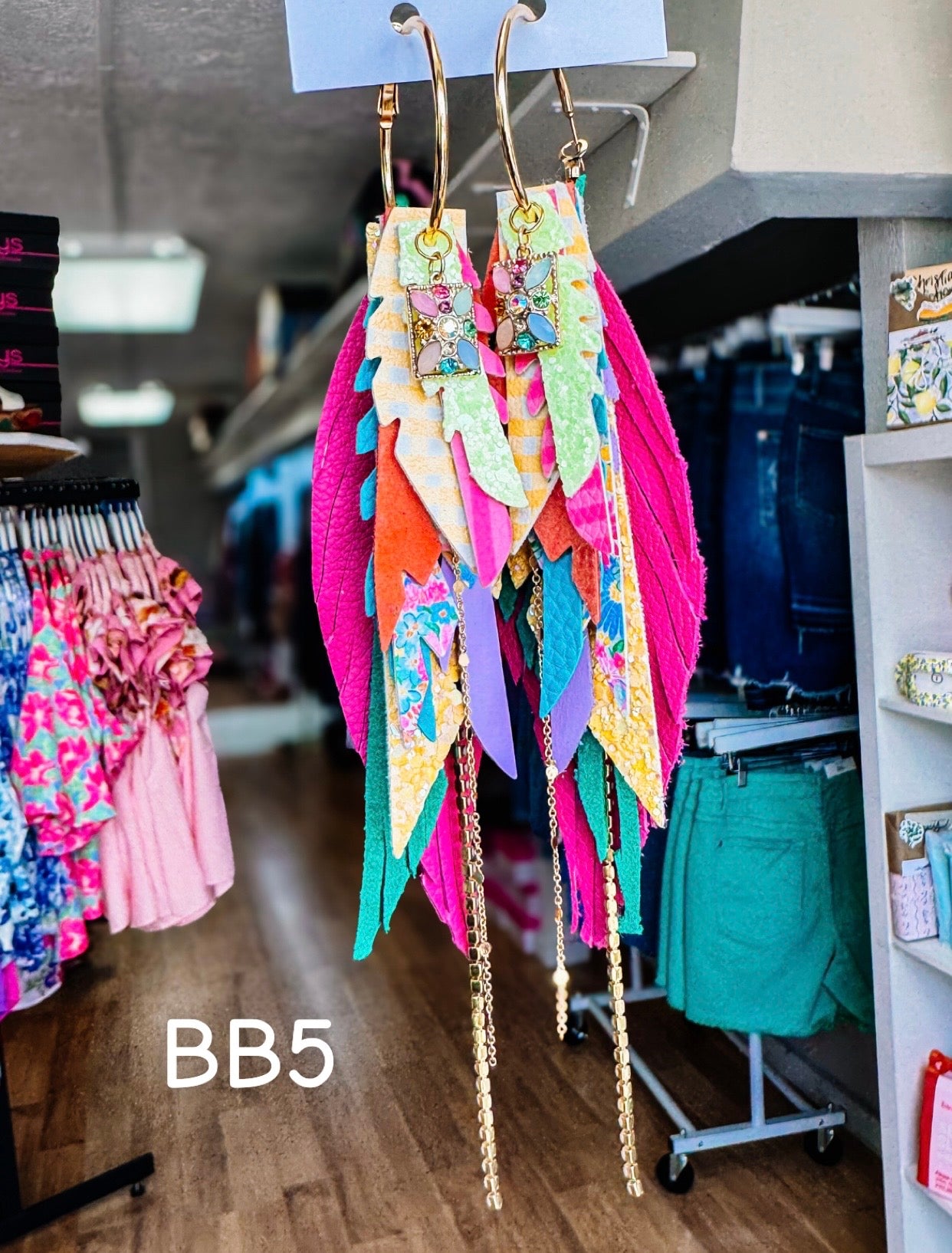 Jak Sprat Blooming Brights Collection: Medium Mic Drop Dangles-Jewelry - Earrings-Dear Me Southern Boutique, located in DeRidder, Louisiana