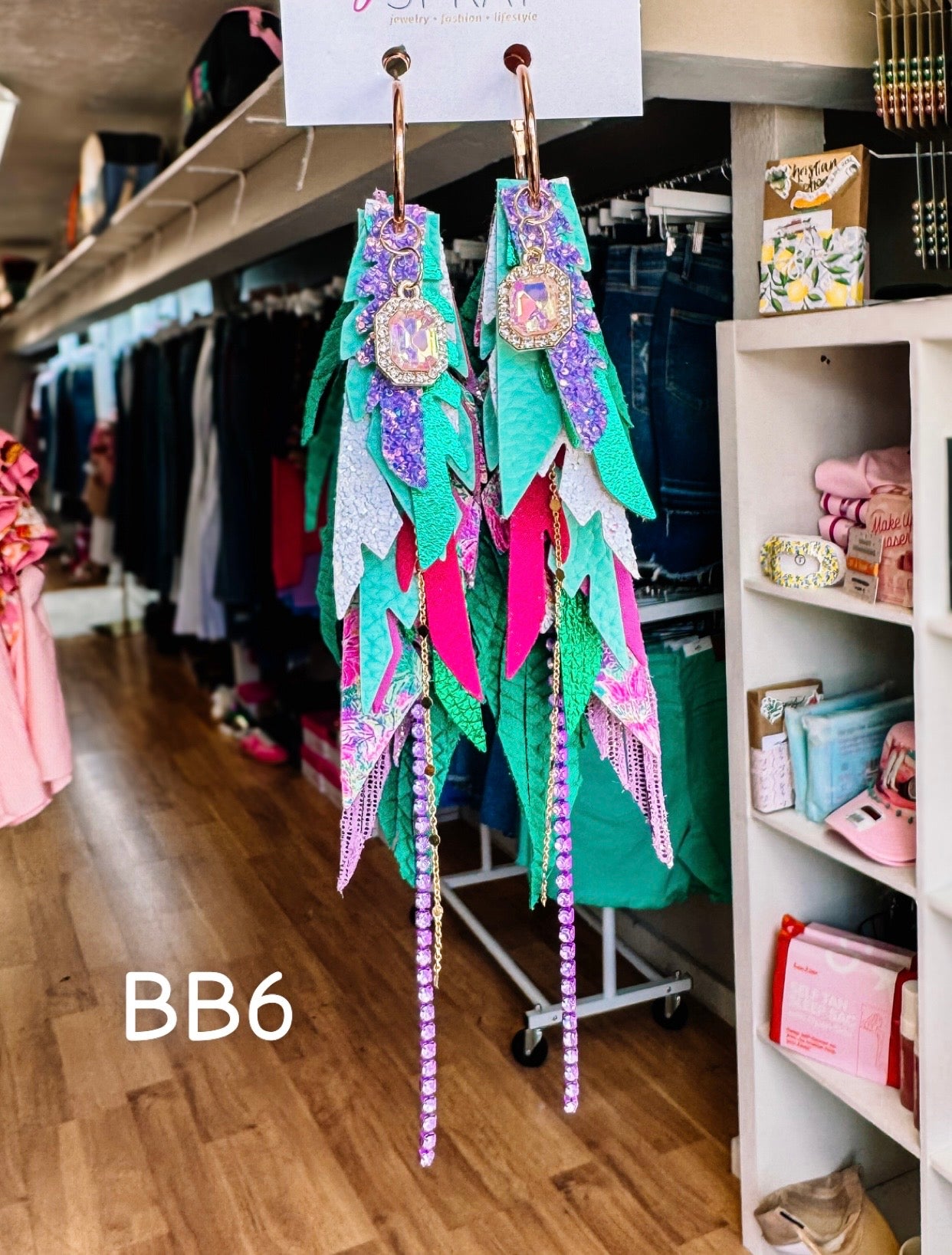 Jak Sprat Blooming Brights Collection: Medium Mic Drop Dangles-Jewelry - Earrings-Dear Me Southern Boutique, located in DeRidder, Louisiana