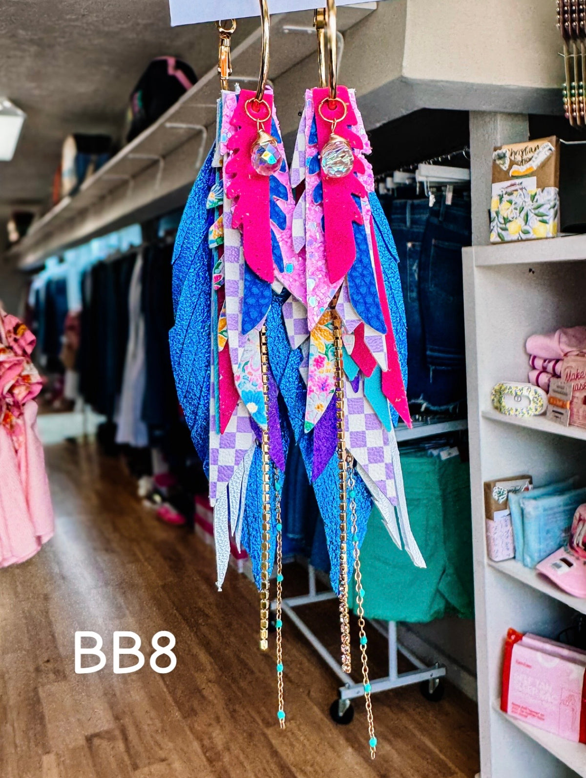 Jak Sprat Blooming Brights Collection: Medium Mic Drop Dangles-Jewelry - Earrings-Dear Me Southern Boutique, located in DeRidder, Louisiana