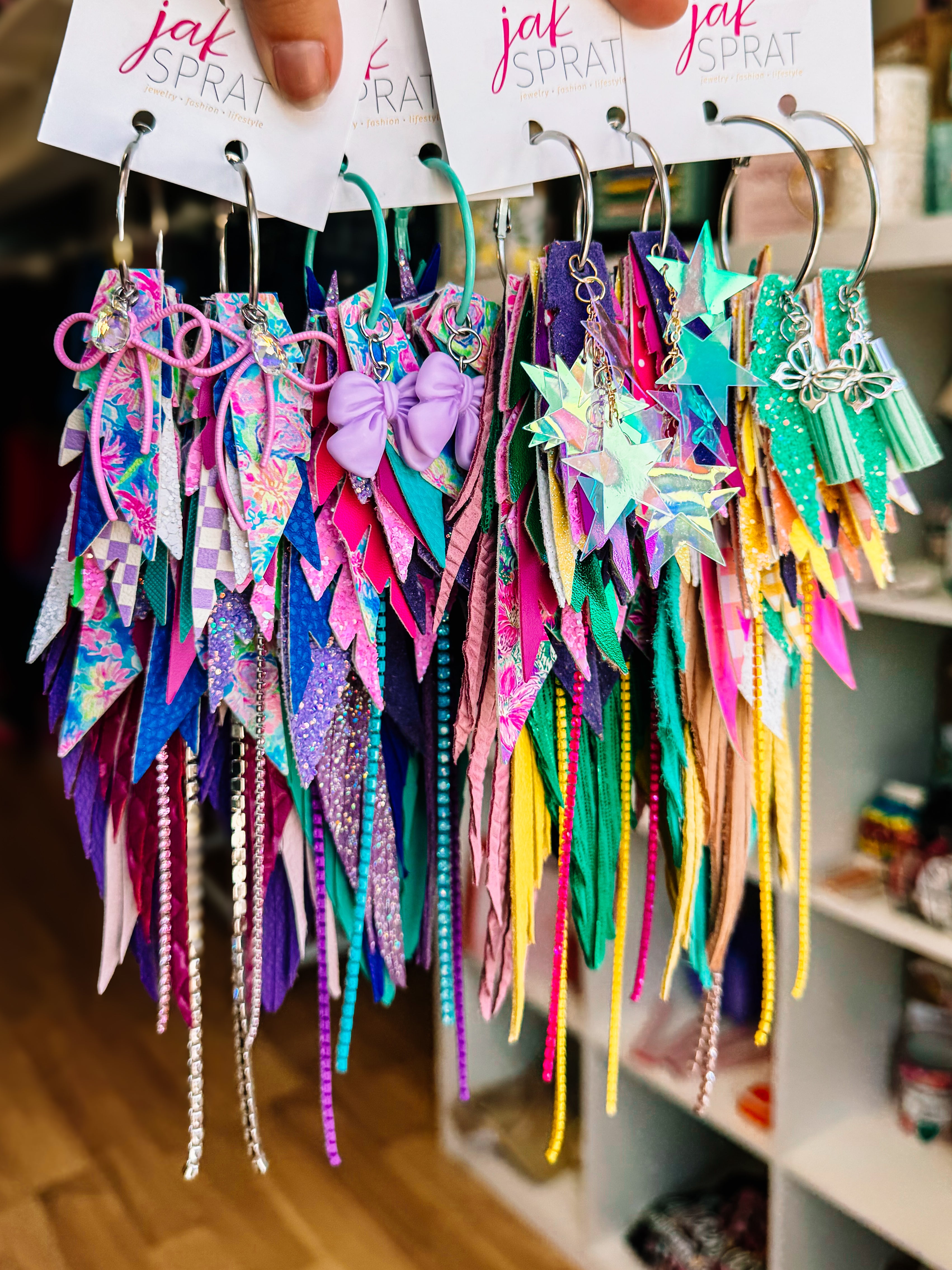 Jak Sprat Blooming Brights Collection: Mega Mic Drops-Jewelry - Earrings-Dear Me Southern Boutique, located in DeRidder, Louisiana