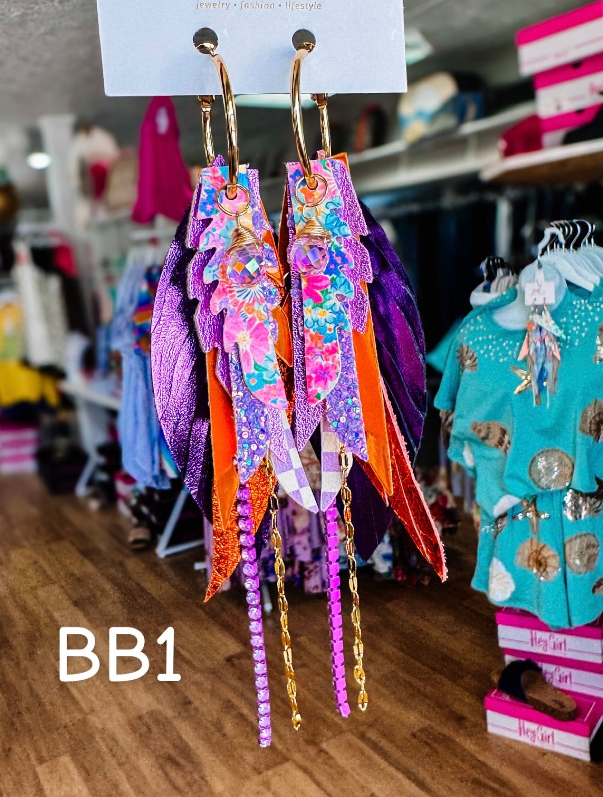 Jak Sprat Blooming Brights Collection: Mini Mic Drop Dangles-Earrings-Dear Me Southern Boutique, located in DeRidder, Louisiana