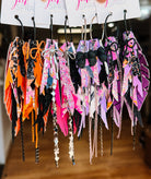 Jak Sprat Boos & Bows Collection: Medium Mic Drop Dangles-Earrings-Dear Me Southern Boutique, located in DeRidder, Louisiana