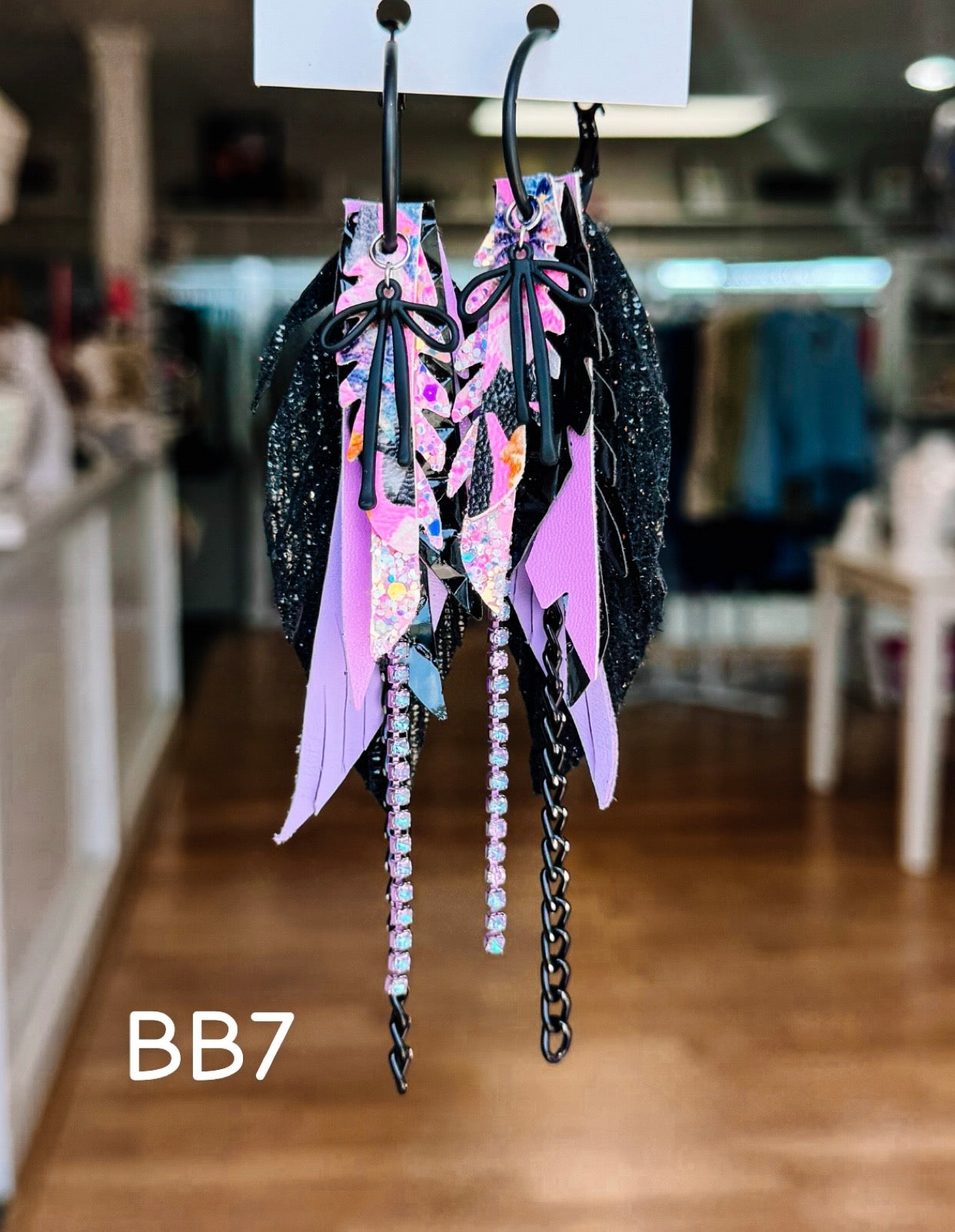 Jak Sprat Boos & Bows Collection: Mini Mic Drop Dangles-Earrings-Dear Me Southern Boutique, located in DeRidder, Louisiana