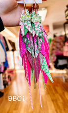 Jak Sprat Bubble Gum Grinchy Collection: Mega Mic Drop Dangles-Earrings-Dear Me Southern Boutique, located in DeRidder, Louisiana