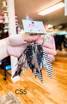 Jak Sprat Christmas Story Collection: Fabulous Feather Dangles-Earrings-Dear Me Southern Boutique, located in DeRidder, Louisiana