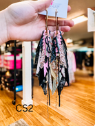 Jak Sprat Christmas Story Collection: Medium Mic Drop Dangles-Earrings-Dear Me Southern Boutique, located in DeRidder, Louisiana