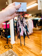 Jak Sprat Christmas Story Collection: Medium Mic Drop Dangles-Earrings-Dear Me Southern Boutique, located in DeRidder, Louisiana