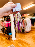 Jak Sprat Christmas Story Collection: Medium Mic Drop Dangles-Earrings-Dear Me Southern Boutique, located in DeRidder, Louisiana