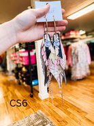 Jak Sprat Christmas Story Collection: Medium Mic Drop Dangles-Earrings-Dear Me Southern Boutique, located in DeRidder, Louisiana