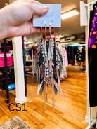 Jak Sprat Christmas Story Collection: Medium Mic Drop Dangles-Earrings-Dear Me Southern Boutique, located in DeRidder, Louisiana