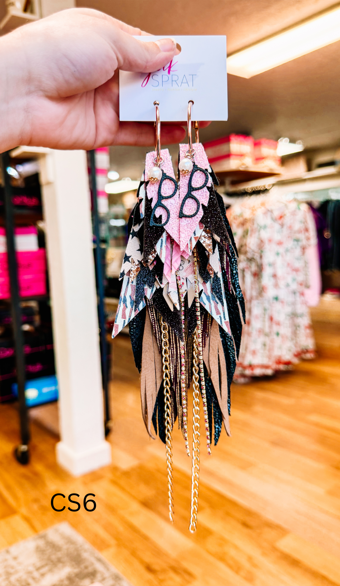 Jak Sprat Christmas Story Collection: Mega Mic Drop Dangles-Earrings-Dear Me Southern Boutique, located in DeRidder, Louisiana