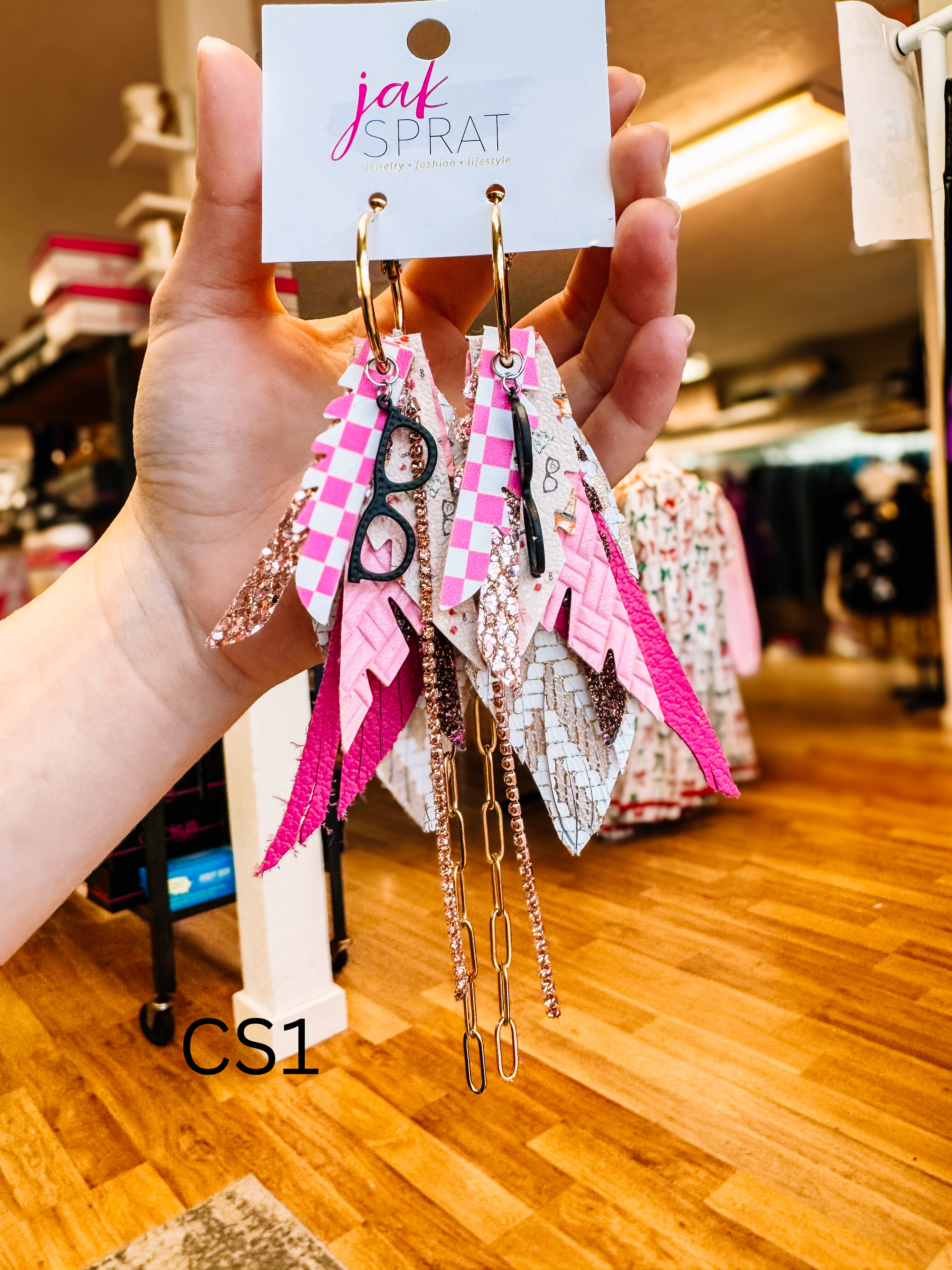 Jak Sprat Christmas Story Collection: Mini Mic Drop Dangles-Earrings-Dear Me Southern Boutique, located in DeRidder, Louisiana