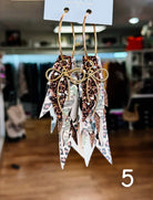 Jak Sprat Feral & Fabulous-Army Camo Collection: Charmed Fabulous Feather Dangles-Jewelry - Earrings-Dear Me Southern Boutique, located in DeRidder, Louisiana