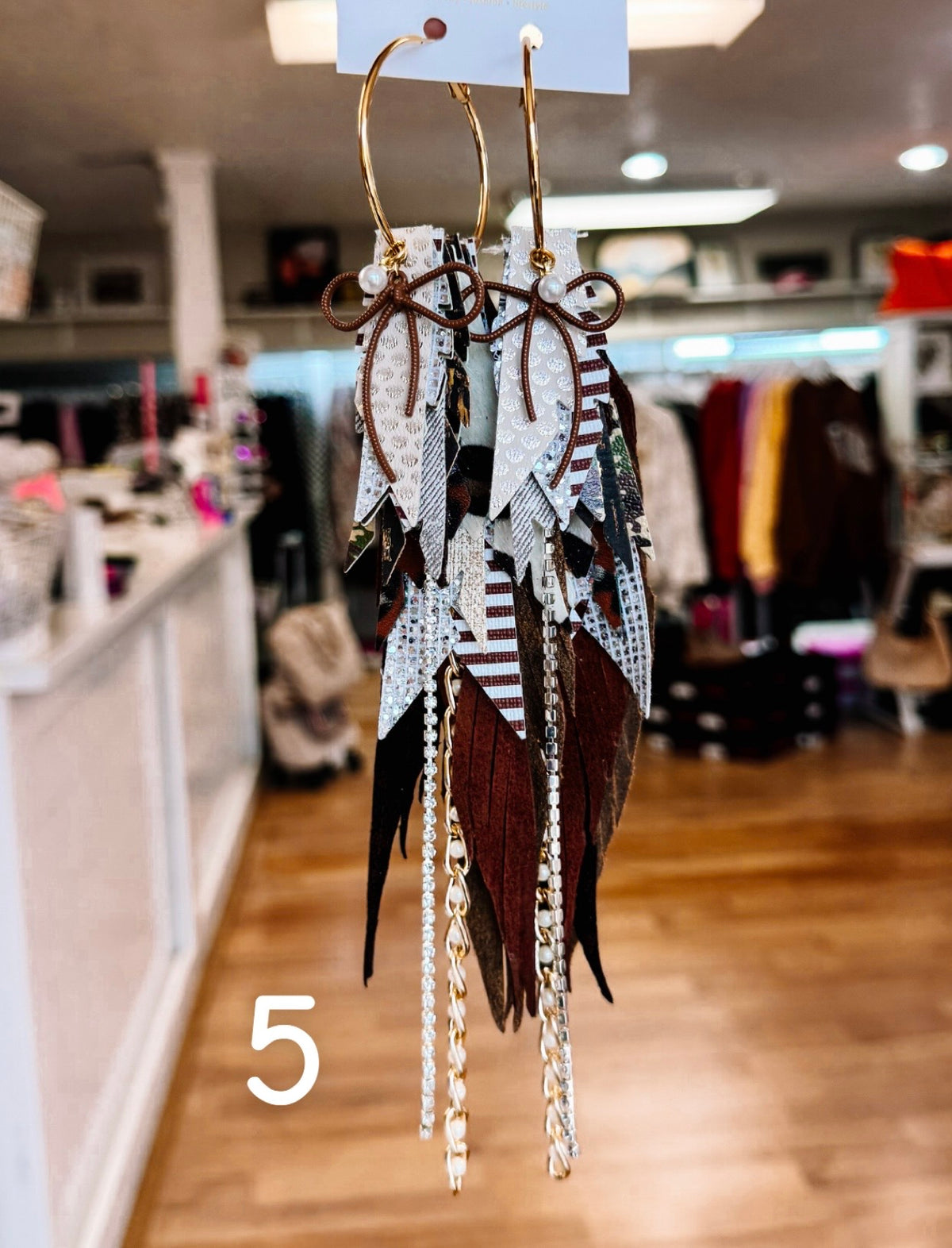 Jak Sprat Feral & Fabulous-Army Camo Collection: Mega Mic Drop Dangles-Jewelry - Earrings-Dear Me Southern Boutique, located in DeRidder, Louisiana