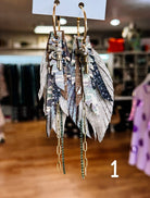 Jak Sprat Feral & Fabulous-Army Camo Collection: Mini Mic Drop Dangles-Jewelry - Earrings-Dear Me Southern Boutique, located in DeRidder, Louisiana