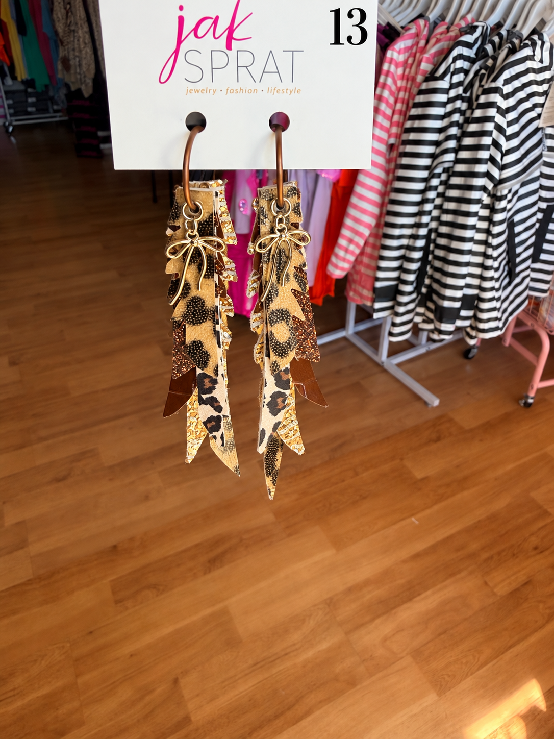 Jak Sprat Feral & Fabulous Collection: Thinny Thini Minis-Jewelry - Earrings-Dear Me Southern Boutique, located in DeRidder, Louisiana