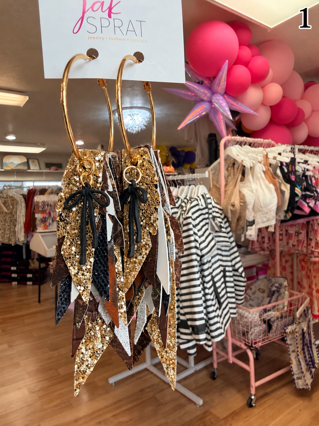Jak Sprat Feral & Fabulous-Deer Camo Collection: Charmed Fabulous Feather Dangles-Jewelry - Earrings-Dear Me Southern Boutique, located in DeRidder, Louisiana