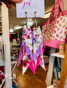 Jak Sprat Florals Collection: Fabulous Feather Dangles-Jewelry - Earrings-Dear Me Southern Boutique, located in DeRidder, Louisiana