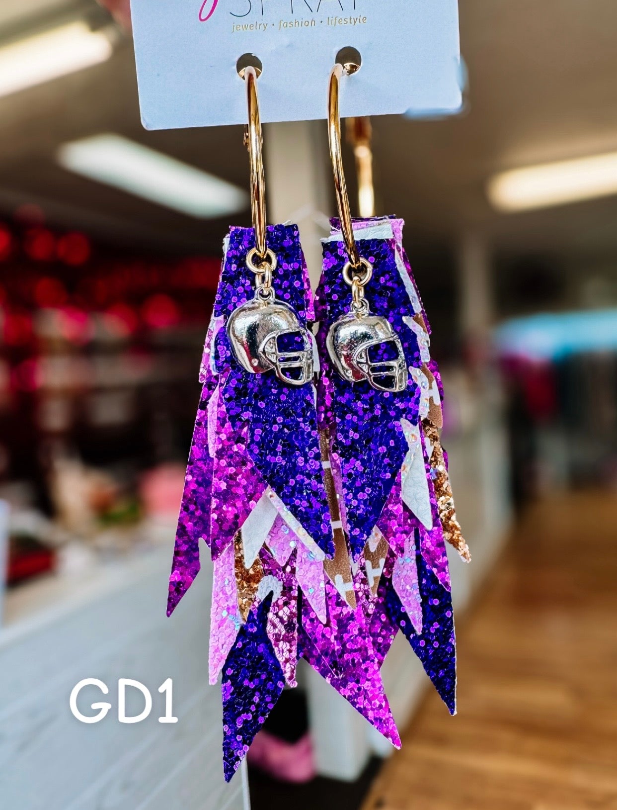 Jak Sprat Game Day Collection: Charmed Fabulous Feather-Game Day-Dear Me Southern Boutique, located in DeRidder, Louisiana