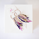 Jak Sprat Game Day Collection: Fabulous Feather Dangles-Earrings-Dear Me Southern Boutique, located in DeRidder, Louisiana