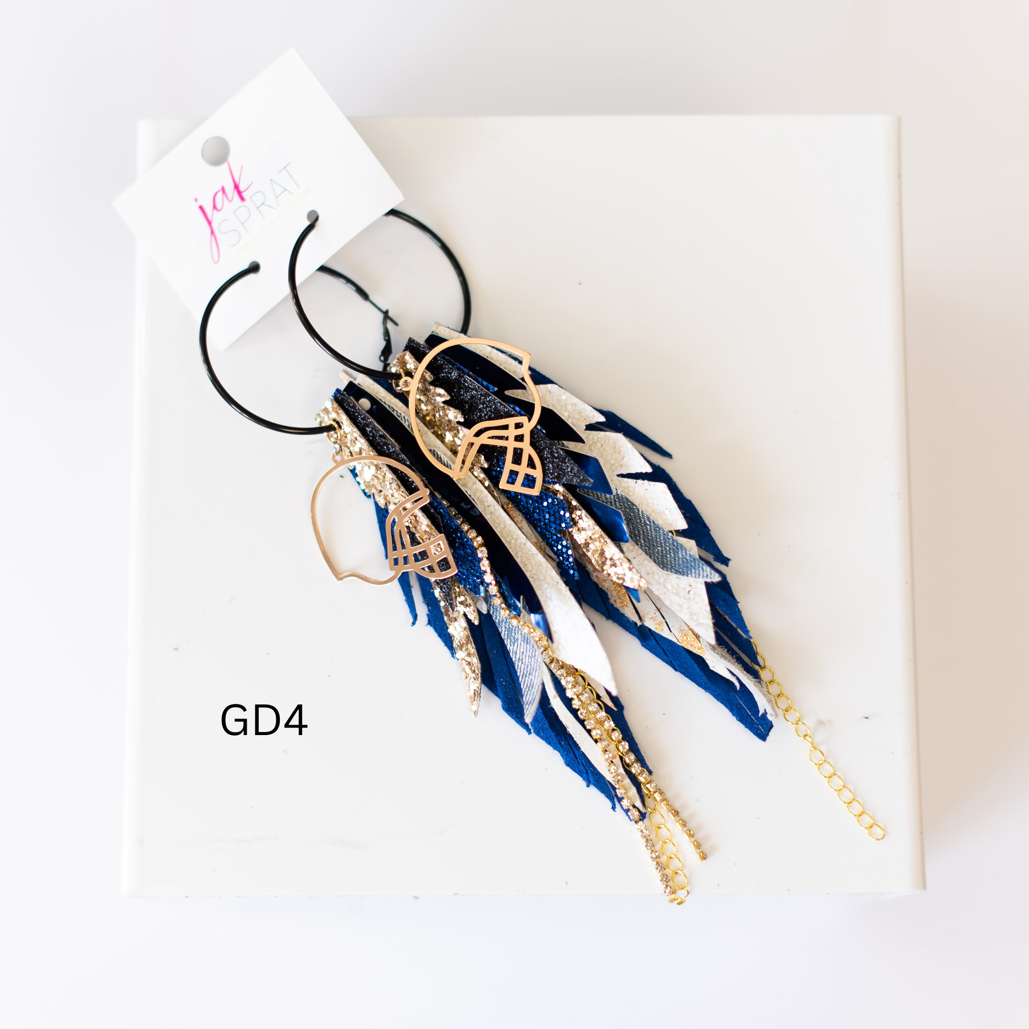 Jak Sprat Game Day Collection: Medium Mic Drop Dangles-Earrings-Dear Me Southern Boutique, located in DeRidder, Louisiana
