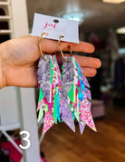 Jak Sprat Neon Collection: Fabulous Feather Dangles-Jewelry - Earrings-Dear Me Southern Boutique, located in DeRidder, Louisiana