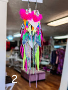 Jak Sprat Neon Collection: Mega Mic Drop Dangles-Jewelry - Earrings-Dear Me Southern Boutique, located in DeRidder, Louisiana