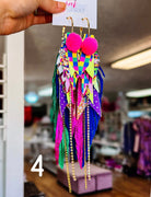 Jak Sprat Neon Collection: Mega Mic Drop Dangles-Jewelry - Earrings-Dear Me Southern Boutique, located in DeRidder, Louisiana