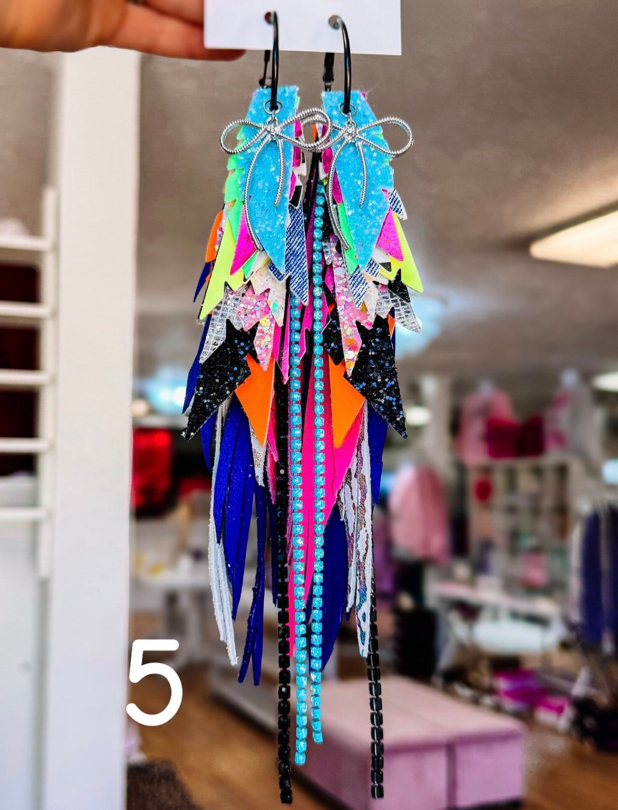 Jak Sprat Neon Collection: Mega Mic Drop Dangles-Jewelry - Earrings-Dear Me Southern Boutique, located in DeRidder, Louisiana