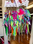 Jak Sprat Neon Collection: Mega Mic Drop Dangles-Jewelry - Earrings-Dear Me Southern Boutique, located in DeRidder, Louisiana
