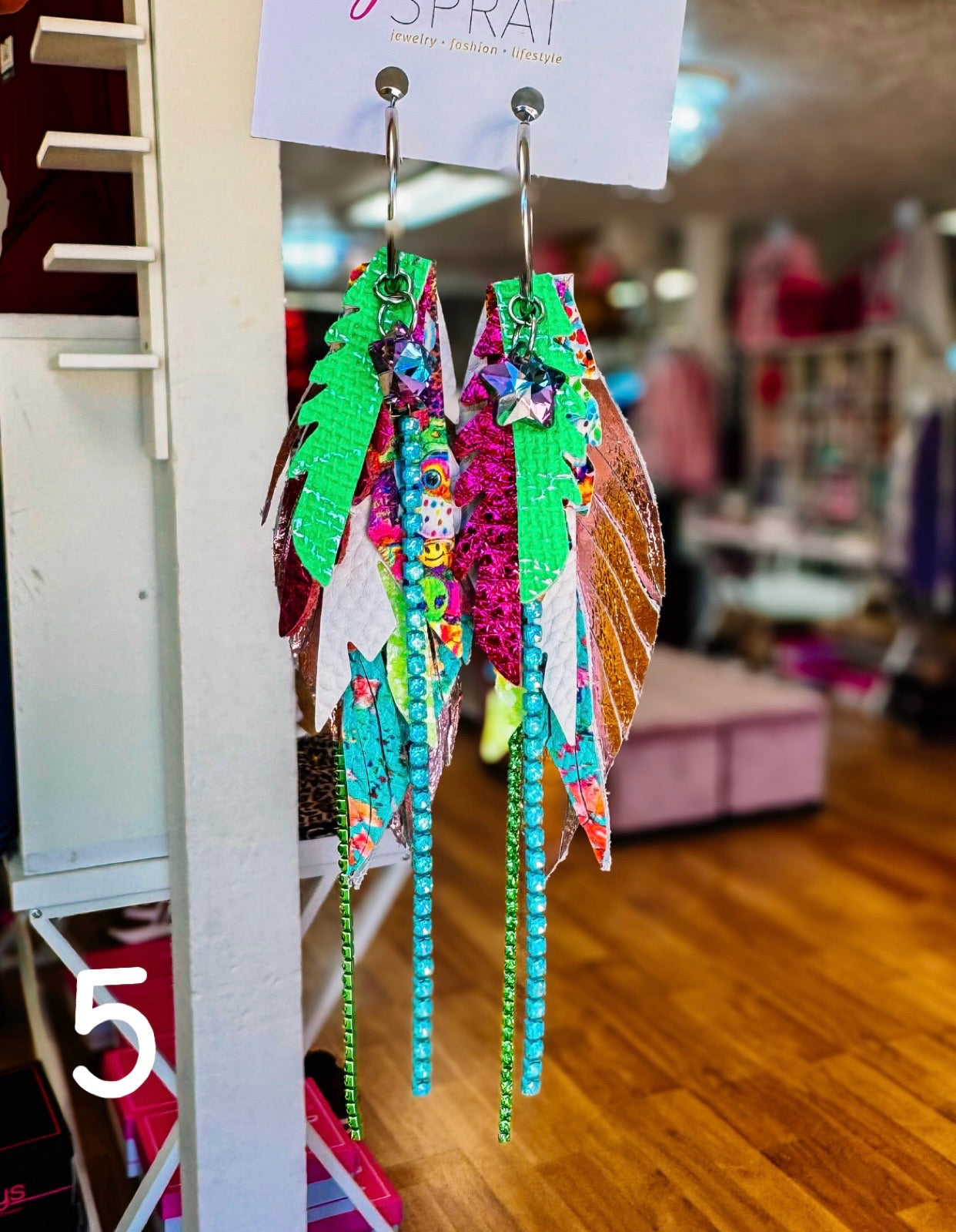 Jak Sprat Neon Collection: Mini Mic Drop Dangles-Earrings-Dear Me Southern Boutique, located in DeRidder, Louisiana
