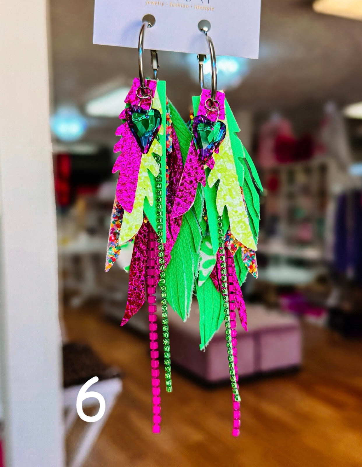 Jak Sprat Neon Collection: Mini Mic Drop Dangles-Earrings-Dear Me Southern Boutique, located in DeRidder, Louisiana