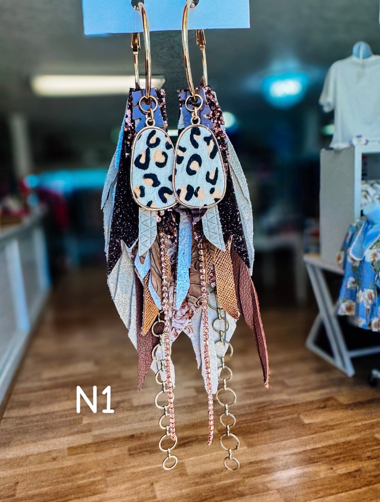 Jak Sprat Neutrals Collection: Medium Mic Drop Dangles-Earrings-Dear Me Southern Boutique, located in DeRidder, Louisiana