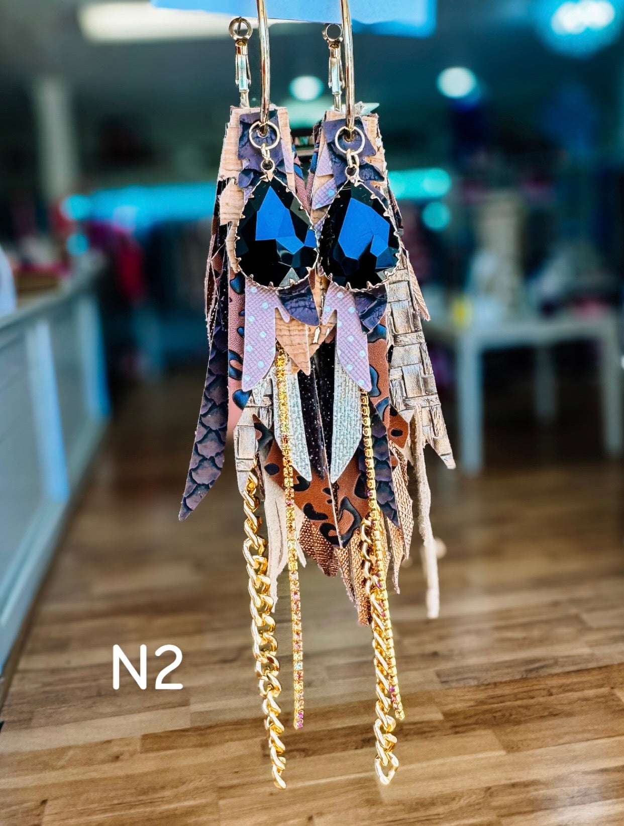 Jak Sprat Neutrals Collection: Medium Mic Drop Dangles-Earrings-Dear Me Southern Boutique, located in DeRidder, Louisiana