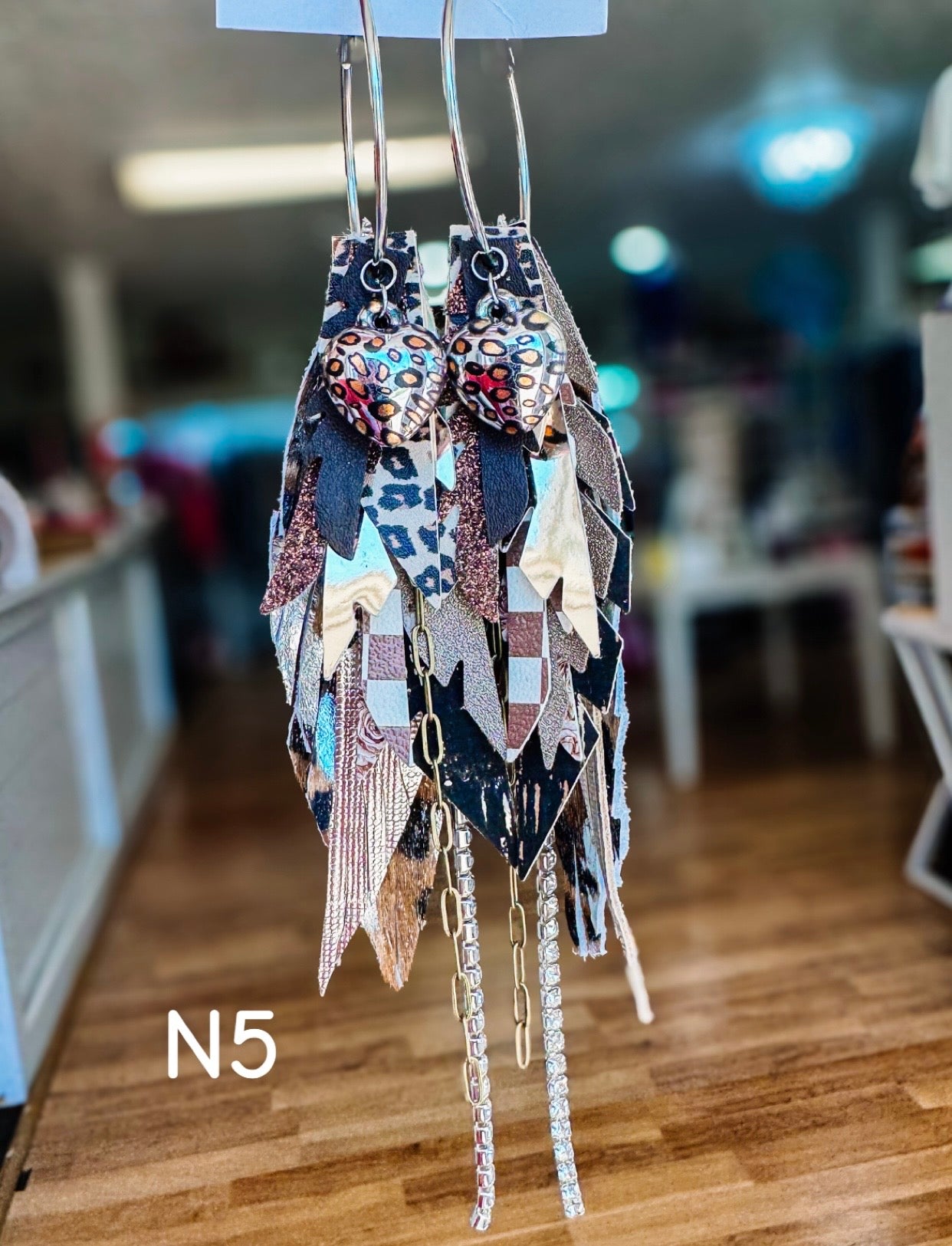 Jak Sprat Neutrals Collection: Medium Mic Drop Dangles-Earrings-Dear Me Southern Boutique, located in DeRidder, Louisiana