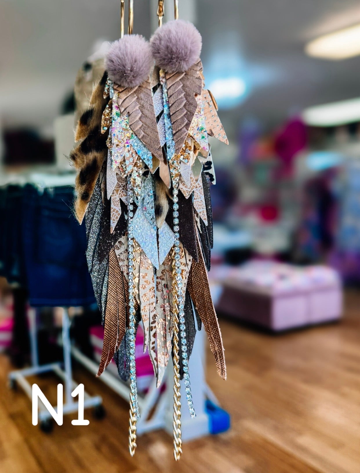 Jak Sprat Neutrals Collection: Mega Mic Drop Dangles-Earrings-Dear Me Southern Boutique, located in DeRidder, Louisiana