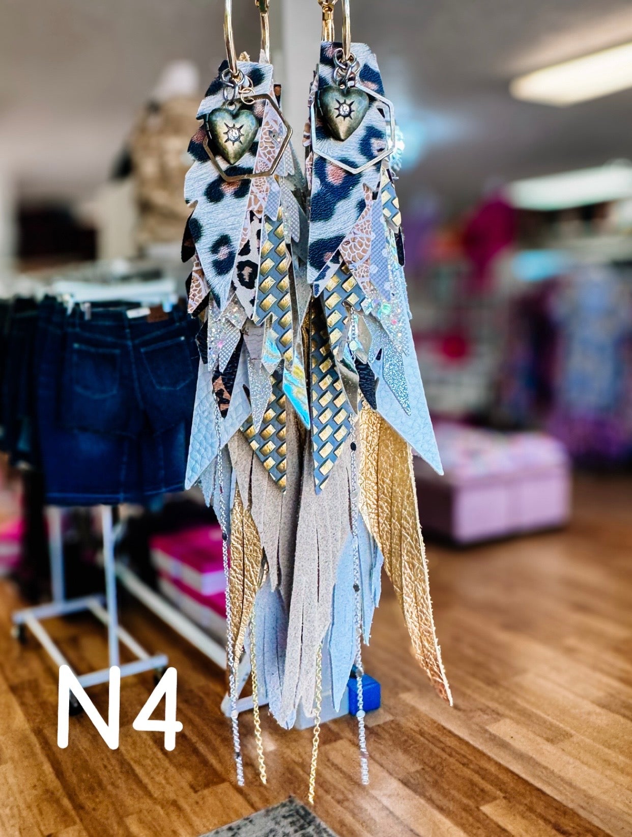 Jak Sprat Neutrals Collection: Mega Mic Drop Dangles-Earrings-Dear Me Southern Boutique, located in DeRidder, Louisiana