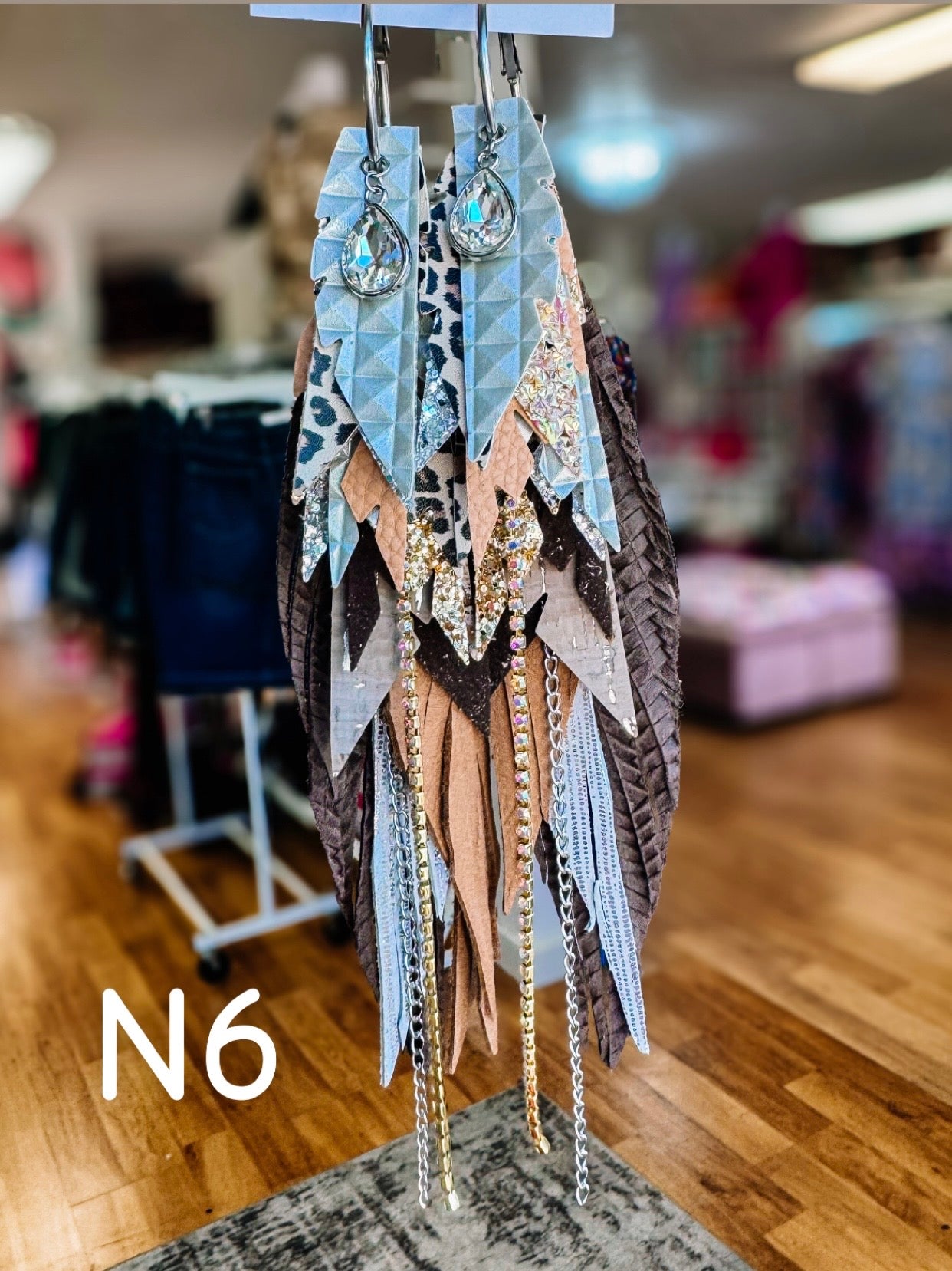 Jak Sprat Neutrals Collection: Mega Mic Drop Dangles-Earrings-Dear Me Southern Boutique, located in DeRidder, Louisiana