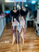 Jak Sprat Neutrals Collection: Mega Mic Drop Dangles-Jewelry - Earrings-Dear Me Southern Boutique, located in DeRidder, Louisiana