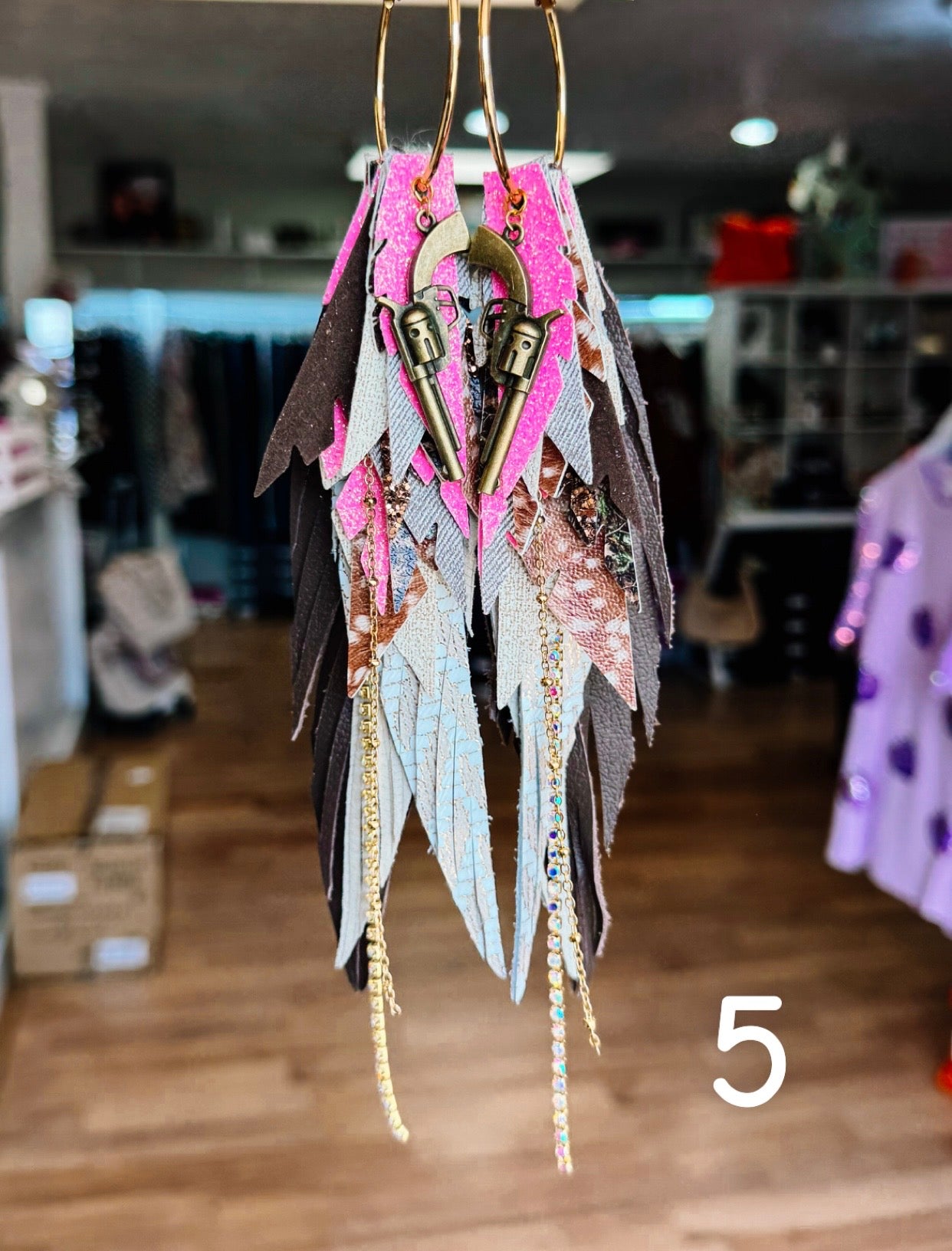 Jak Sprat Oh Deer, She's Cute Collection: Mega Mic Drop Dangles-Jewelry - Earrings-Dear Me Southern Boutique, located in DeRidder, Louisiana