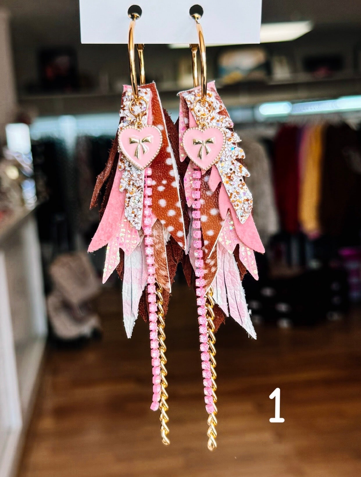 Jak Sprat Oh Deer, She's Cute Collection: Mini Mic Drop Dangles-Jewelry - Earrings-Dear Me Southern Boutique, located in DeRidder, Louisiana