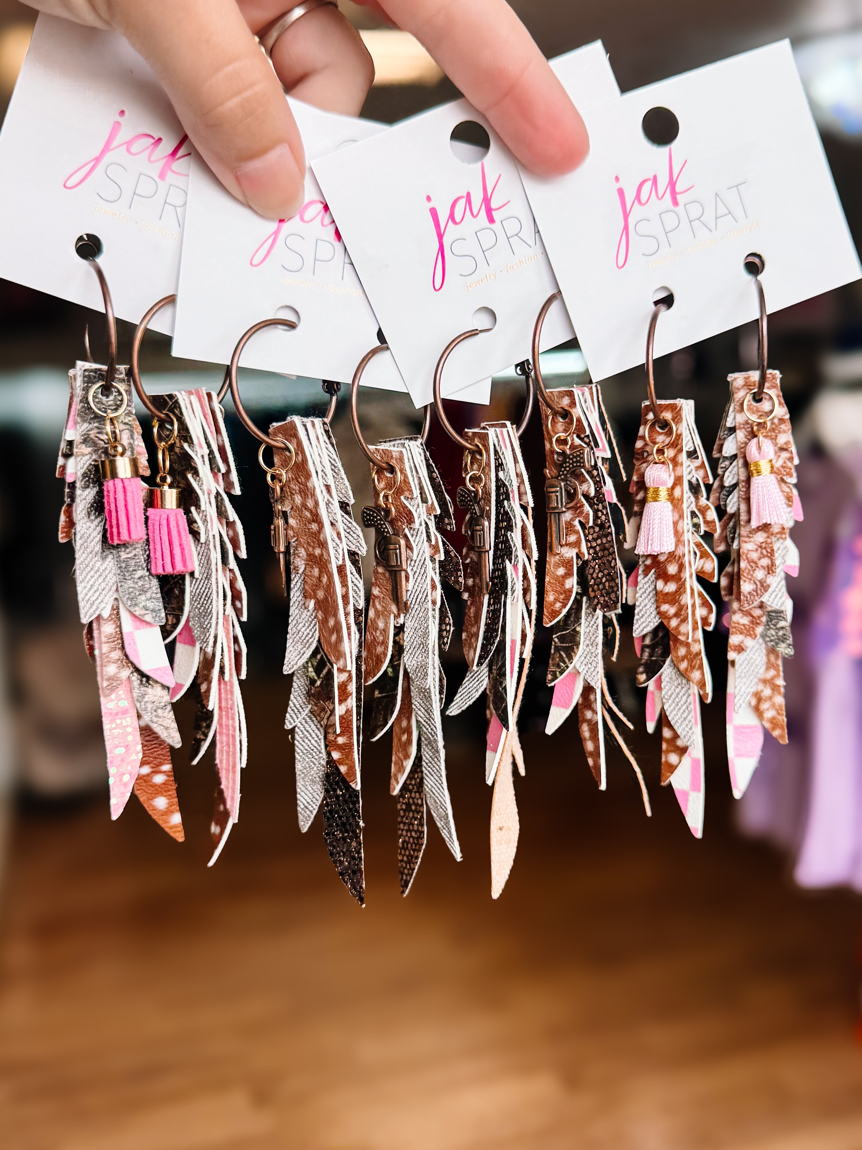 Jak Sprat Oh Deer, She's Cute Collection: Thinny Thini Minis-Jewelry - Earrings-Dear Me Southern Boutique, located in DeRidder, Louisiana