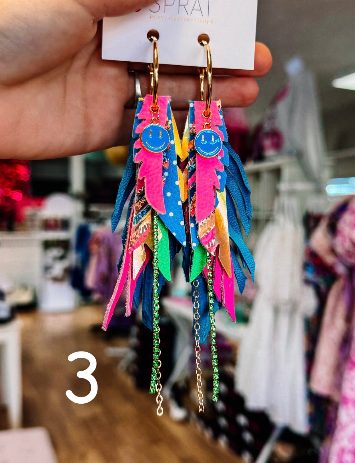 Jak Sprat Part Palette Collection: Mini Mic Drop Dangles-Earrings-Dear Me Southern Boutique, located in DeRidder, Louisiana