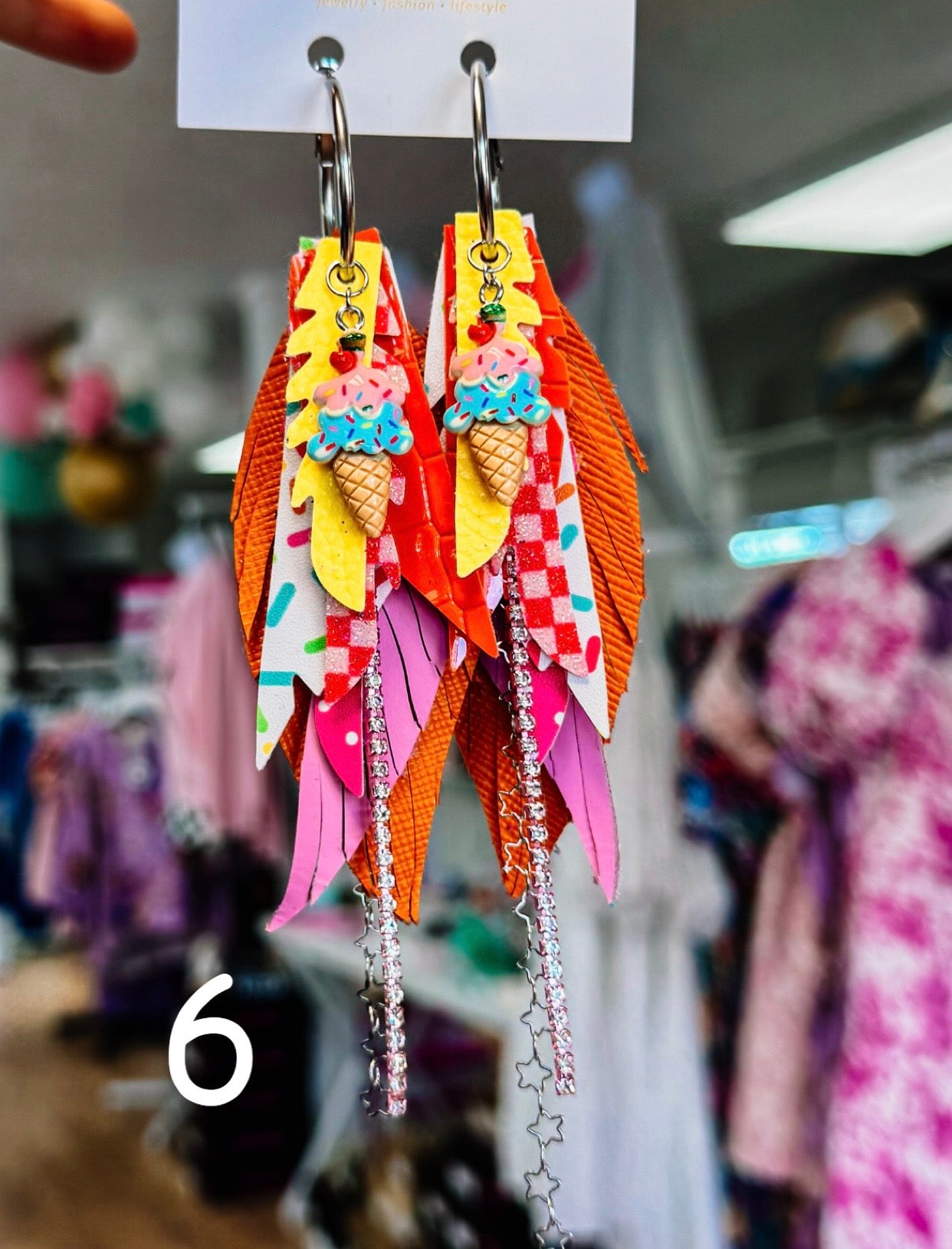 Jak Sprat Party Palette Collection: Mini Mic Drop Dangles-Earrings-Dear Me Southern Boutique, located in DeRidder, Louisiana