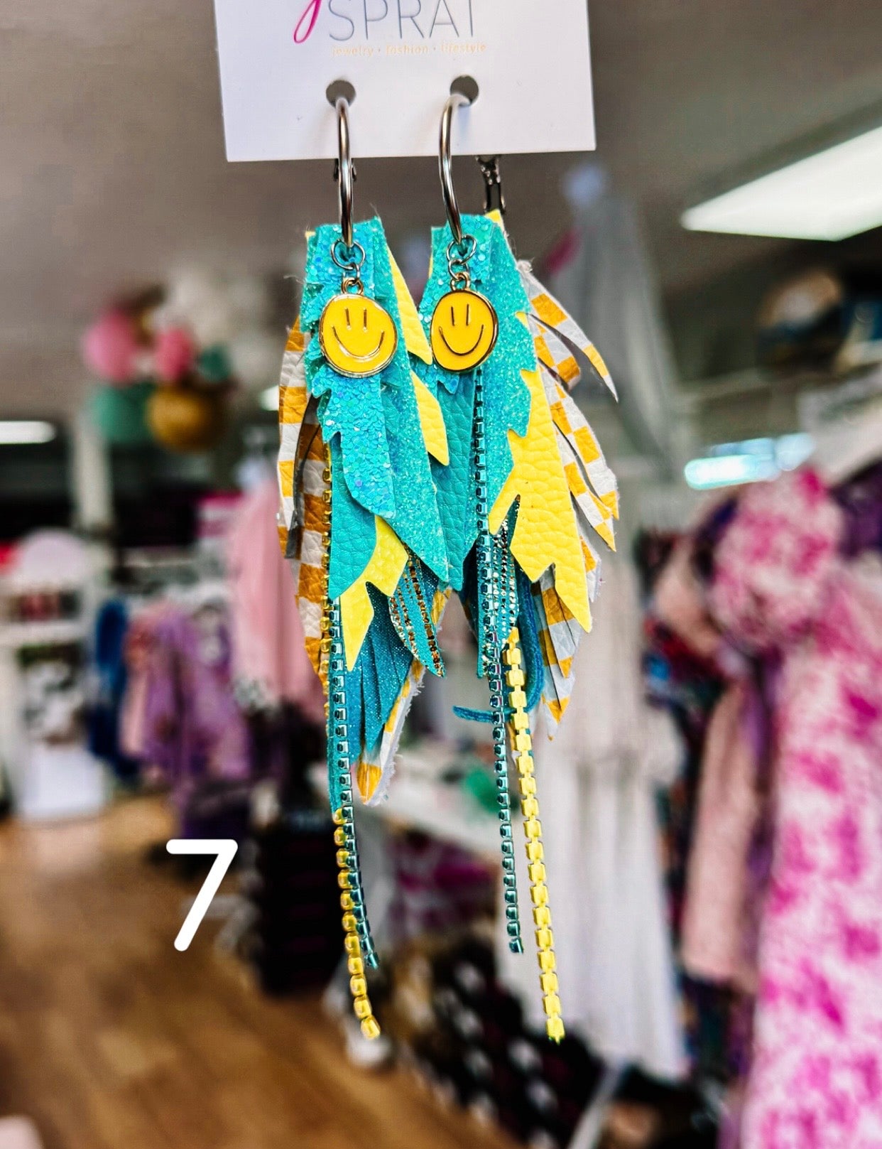 Jak Sprat Party Palette Collection: Mini Mic Drop Dangles-Earrings-Dear Me Southern Boutique, located in DeRidder, Louisiana