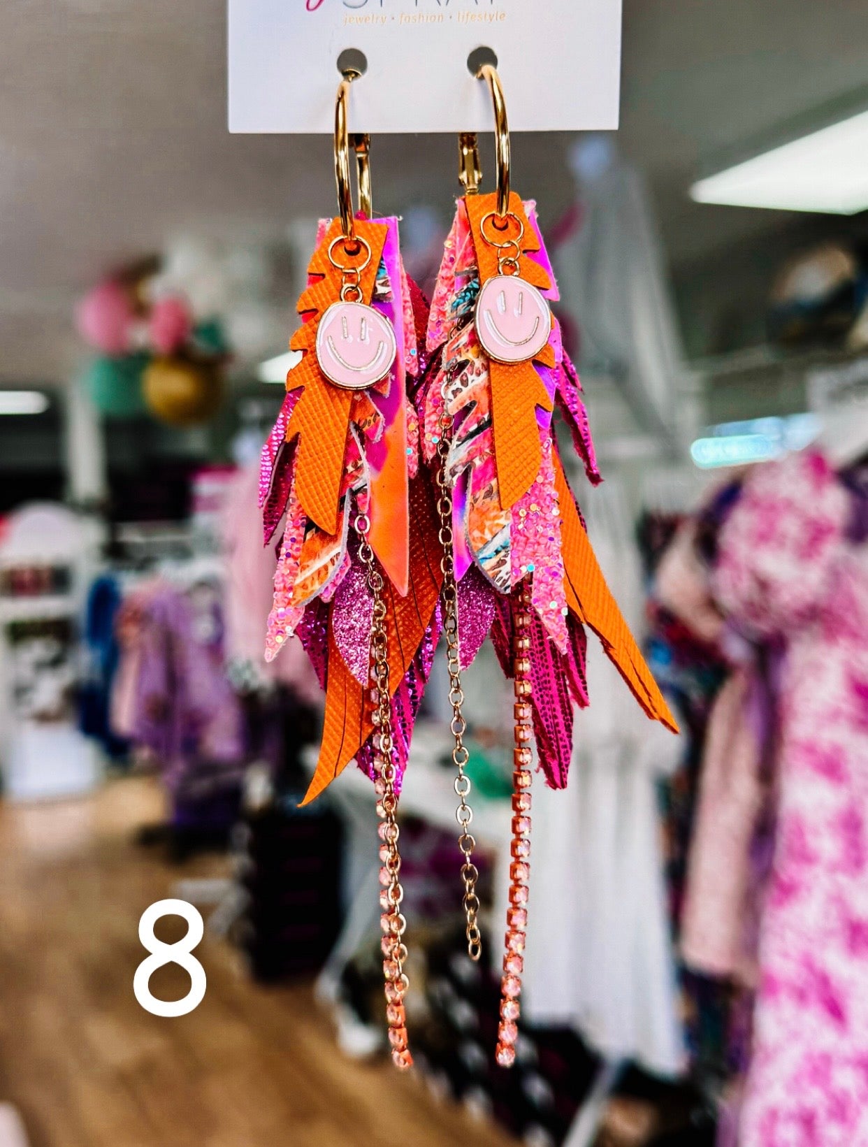 Jak Sprat Party Palette Collection: Mini Mic Drop Dangles-Earrings-Dear Me Southern Boutique, located in DeRidder, Louisiana