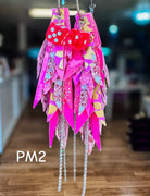 Jak Sprat Pink Monochromatic Collection: Medium Mic Drop Dangles-Jewelry - Earrings-Dear Me Southern Boutique, located in DeRidder, Louisiana