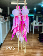Jak Sprat Pink Monochromatic Collection: Medium Mic Drop Dangles-Jewelry - Earrings-Dear Me Southern Boutique, located in DeRidder, Louisiana