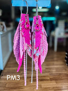 Jak Sprat Pink Monochromatic Collection: Mini Mic Drop Dangles-Jewelry - Earrings-Dear Me Southern Boutique, located in DeRidder, Louisiana