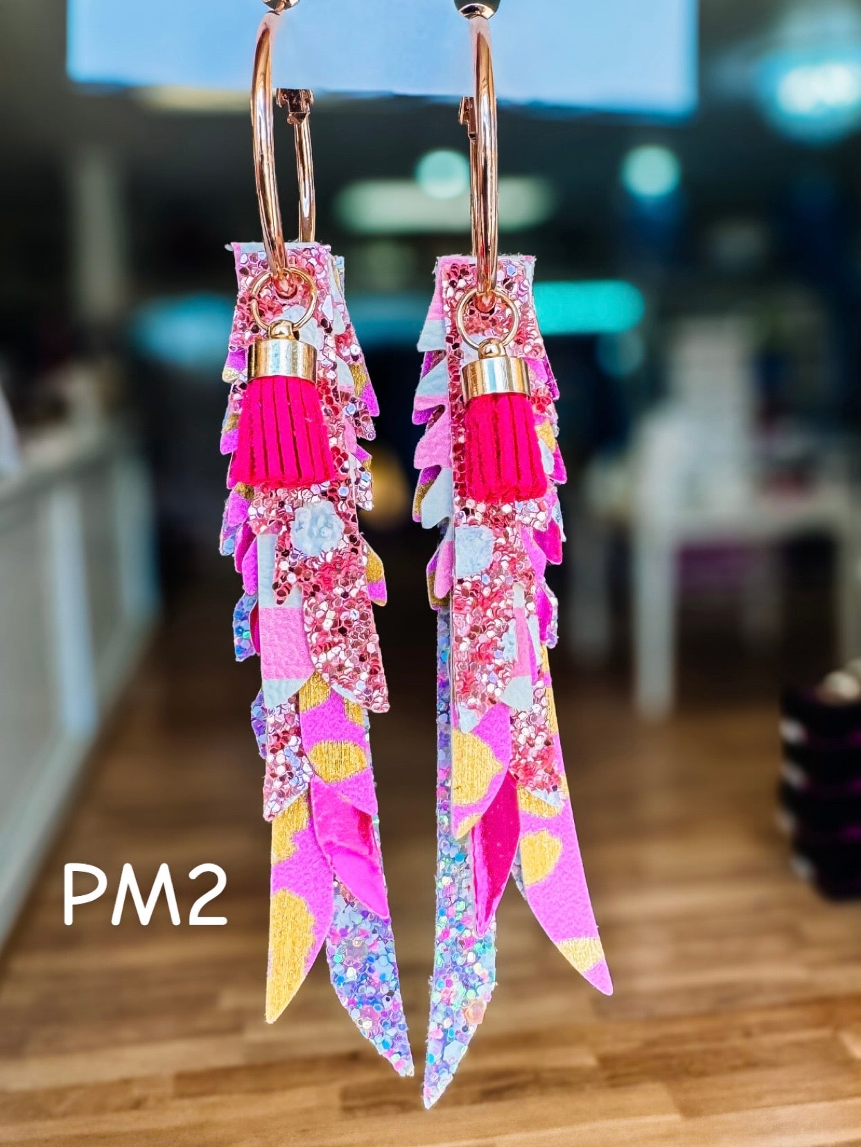 Jak Sprat Pink Monochromatic Collection: Thinny Thini Minis-Jewelry - Earrings-Dear Me Southern Boutique, located in DeRidder, Louisiana